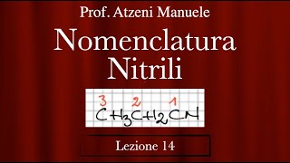 Chimica organica Nomenclatura Nitrili L14 ProfAtzeni ISCRIVITI [upl. by Perlman]