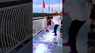 Glass bridge in chaina  transparent bridge shorts youtubeshorts shortvideos [upl. by Bronnie425]