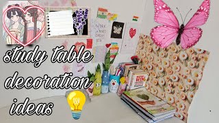 Study table decoration ideas 😱DIY home decor ideas 💡trending viralvideo video [upl. by Gurolinick]