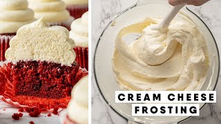 Not Too Sweet Cream Cheese Frosting Recipe [upl. by Steep]