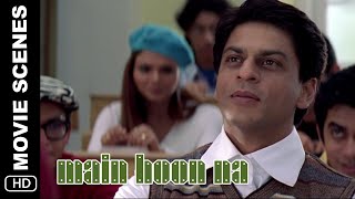 Introduction to the Class  Main Hoon Na  Movie Scene  Shah Rukh Khan Amrita Rao Zayed Khan [upl. by Ymrots]