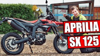 Aprilia SX 125CCM SUPERMOTO 2019  MOTORRAD TEST [upl. by Qiratla]