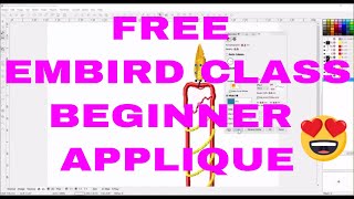 FREE EMBIRD STUDIO TUTORIAL Beginner Applique Lesson Learn Embird [upl. by Lira]