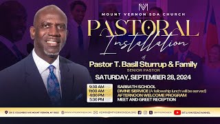 The Mt Vernon SDA Church  Pastoral Installation  Pastor T Basil Sturrup  September 28 2024 [upl. by Opiak]