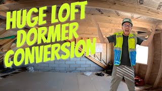 Huge Dormer Loft Conversion  Truss Roof [upl. by Wiedmann]