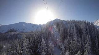 Kasprowy Wierch Cable Car Zakopane  Winter trip [upl. by Suirtemid826]