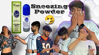 Sneezing powder Challenge 🤧  Gaurav bhardwaj Vlogger chhinknipowder [upl. by Imoian]