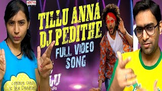 Tillu Anna DJ Pedithe Full Video Song  DJ Tillu Songs SiddhuNeha Shetty Vimal Krishna Ram Miriyala [upl. by Jovia]