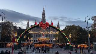 Vienna Christmas market night view EuropeMama ​telugushorts india [upl. by Sheridan412]