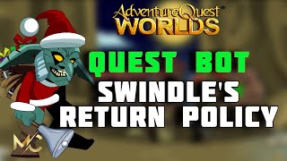 AQW  SWINDLES RETURN POLICY QUEST BOT  GRIMLITE amp GRIMOIRE  DEC 21 2022 [upl. by Eelrehpotsirhc]