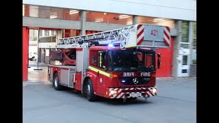 MOBILISE MOBILISE  London Fire Brigade  Turntable Ladder A213 LFB Paddington responding [upl. by Etteniotnna315]