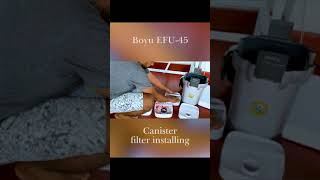 Boyu EFU45 Canister filter installing fish fishtank aquariumboyu [upl. by Issac]