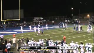 Rocklin QB Logan Webb 30 Yard TD Pass to Spencer Gregg [upl. by Tchao512]