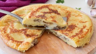 FOCACCIA DI PATATE IN PADELLA  Ripieno super filante e facilissima da preparare [upl. by Pelage998]