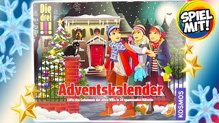 DREI AUSRUFEZEICHEN Adventskalender 2018  Kniffligen Detektiv Fall lösen mit 24 spannenden Rätseln [upl. by Idid237]