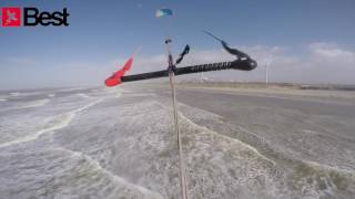 Gijs Wassenaar Kiteboarding in Holland big air and megaloops [upl. by Hildagard]