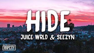 Juice WRLD Seezyn  Hide Lyrics SpiderMan Into the SpiderVerse [upl. by Terrence]