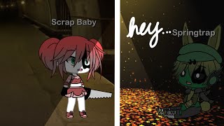 The scraps meets FNAF 1  ep1  Gacha Life [upl. by Hsinam911]