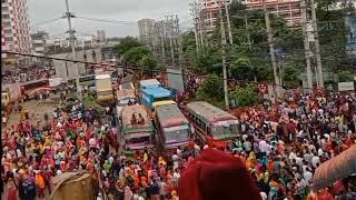 Dhaka EPZ block by Job sackers boys and girls [upl. by Arelc]