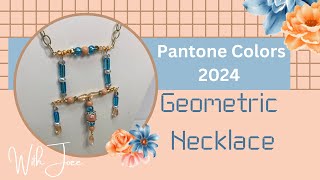 2024 PANTONE COLORS GEOMETRIC NECKLACE [upl. by Ayerdna532]