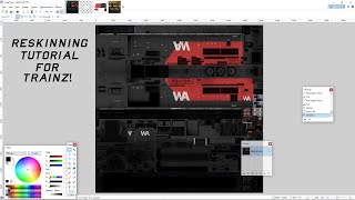 Trainz Reskinning Tutorial How to make a blank How to patch How to paint [upl. by Rossen]