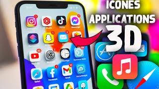 IOS 154 CREER DES ICONES 3D ET FOND DECRAN INCROYABLES [upl. by Evangelist]