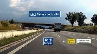 🇩🇪 A94 AS Pastetten  MünchenSteinhausen 35x [upl. by Mahon431]