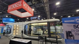 EV Tiny House  VESSEL E7 Tour at CES 2023 [upl. by Klenk]