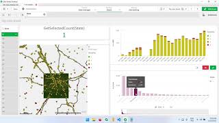 Learn Qlik Sense  Using GetSelectedCount to hide and display layers or objects [upl. by Ettelrats]