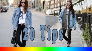 20 Style Tips On How To Wear Oversized Denim Jackets [upl. by Norven]