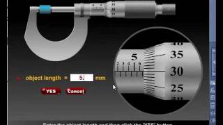 Micrometer Screw Gauge Simulation  AmazingEdu Software [upl. by Tillinger]