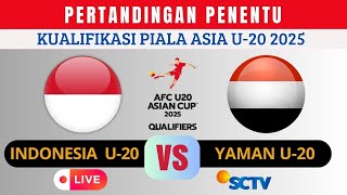 PERTANDINGAN MALAM HARI  JADWAL PERTANDINGAN INDONESIA VS YAMAN KUALIFIKASI PIALA ASIA U20 2025 [upl. by Aetnahc]