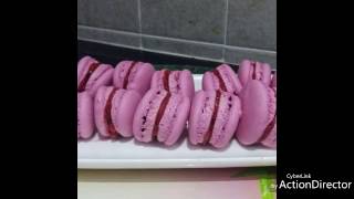 Recette de macarons inratableأسهل وانجح وصفة المكارون بالفراولة مضمونة 100١٠٠ [upl. by Nwahsar]