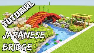 How To Build A Japanese Bridge  Minecraft Tutorial [upl. by Ailliw]