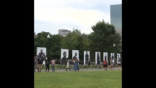 Portrait exhibit on Boston Common puts former gang members politicians sidebyside [upl. by Sumner]