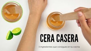 Como hacer cera para depilar hecha en casa con ingredientes naturales [upl. by Nilo850]