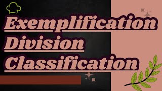 Exemplification division classification new trending newvideo english teaching youtube how [upl. by Ikkiv]