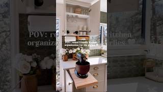 Rental friendly 🤝 Kitchen Organization organization home kitchen kitchentools kitchenitems [upl. by Mcclees]