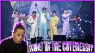 BTS BT21 Debut Stage  Anpanman Prom Party  Reaction [upl. by Nadaha404]