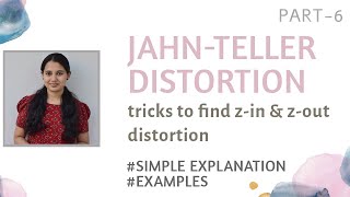 Jahn Teller distortion in coordination compounds zin zout distortion  examples [upl. by Anelaj]