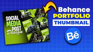 How to design Behance Portfolio Gym Fitness Thumbnail  Photoshop tutorial [upl. by Refotsirc]