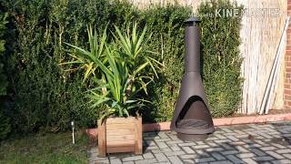 ein sehr schöner und großer Gartenkamin Großer Kamin Grill Gartengrill Grillkamin Gartenkamin Außen [upl. by Robet]