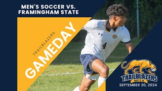 Mens College Soccer Framingham State at MCLA 92024 [upl. by Leima]