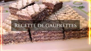 Recette de GAUFRETTES maison [upl. by Azar940]