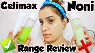 Celimax Noni Toner Noni Lotion and Noni Eye cream Review  Korean skincare [upl. by Niuq]