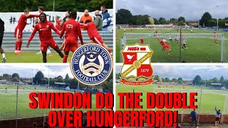 Swindon Do The Double Over Hungerford  Hungerford Town vs Swindon Town  Match Vlog [upl. by Zanze]