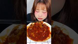 challengers noodles spicyfoodshow asmr mukbang shortvideo [upl. by Hamann769]