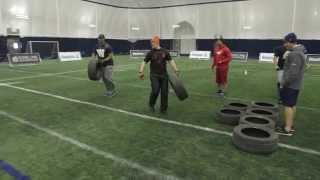 Reebok LetsPlay Reillys Tire Toss [upl. by Reizarf]