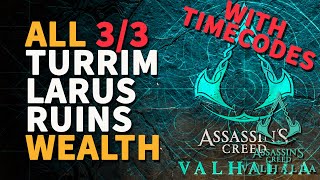 Turrim Larus Ruins Wealth Treasure Chests Assassins Creed Valhalla [upl. by Masry742]