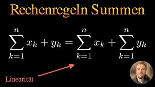 Rechenregeln von Summen Linearität an Beispielen erklärt [upl. by Chasse]